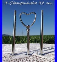ETAGERE   HERZ  SILBER  FÜR EINE DREILAGIGE ETAGERE
