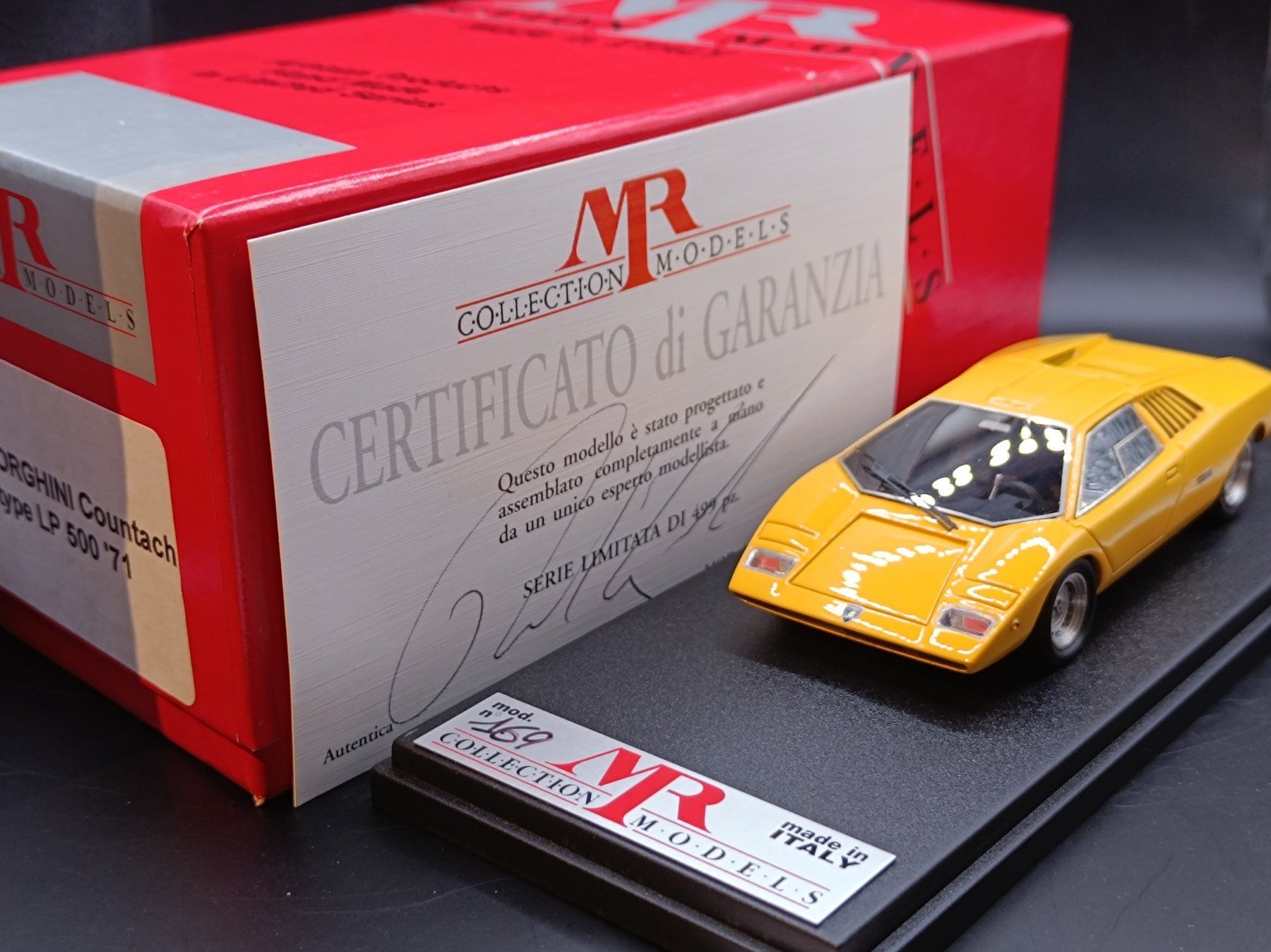 Lamborghini Modellini d'auto: 1/43 MR Collection Lamborghini Countach Prototype LP 500 '71 – Nuovo e nell'imballaggio originale da Läufelfingen venduto da noooby