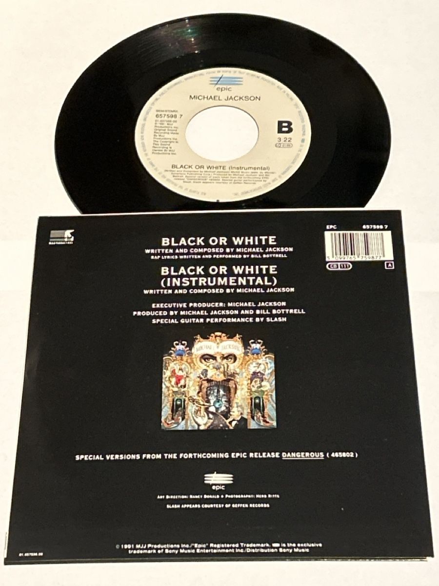 Vinyles: Michael Jackson. 1991. Black Or White – D'occasion à Faulensee par Mizuno06 1