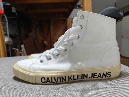 CALVIN KLEIN sneaker "chucks" white/gum US 11.5 / EUR 45
