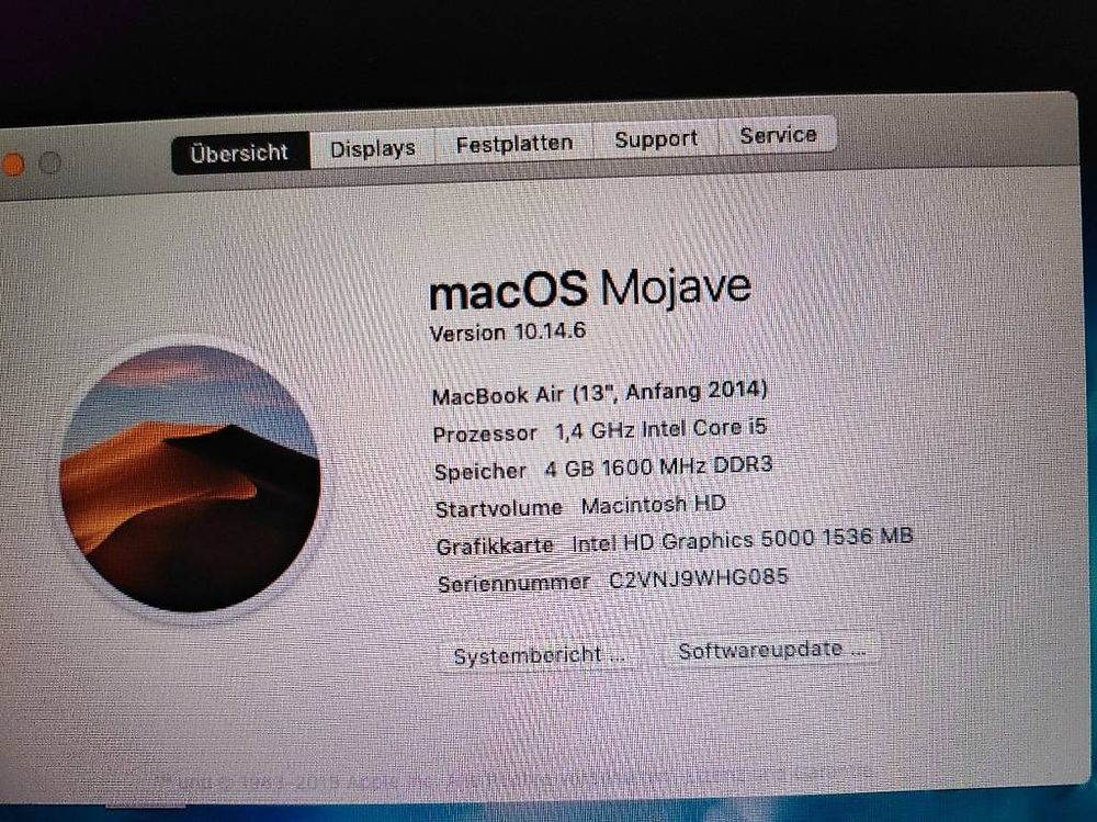 Notebook: Apple MacBook Air 13" - 1.4 GHz i5, 4 GB RAM – Usato da Beinwil am See venduto da m4c2005 4
