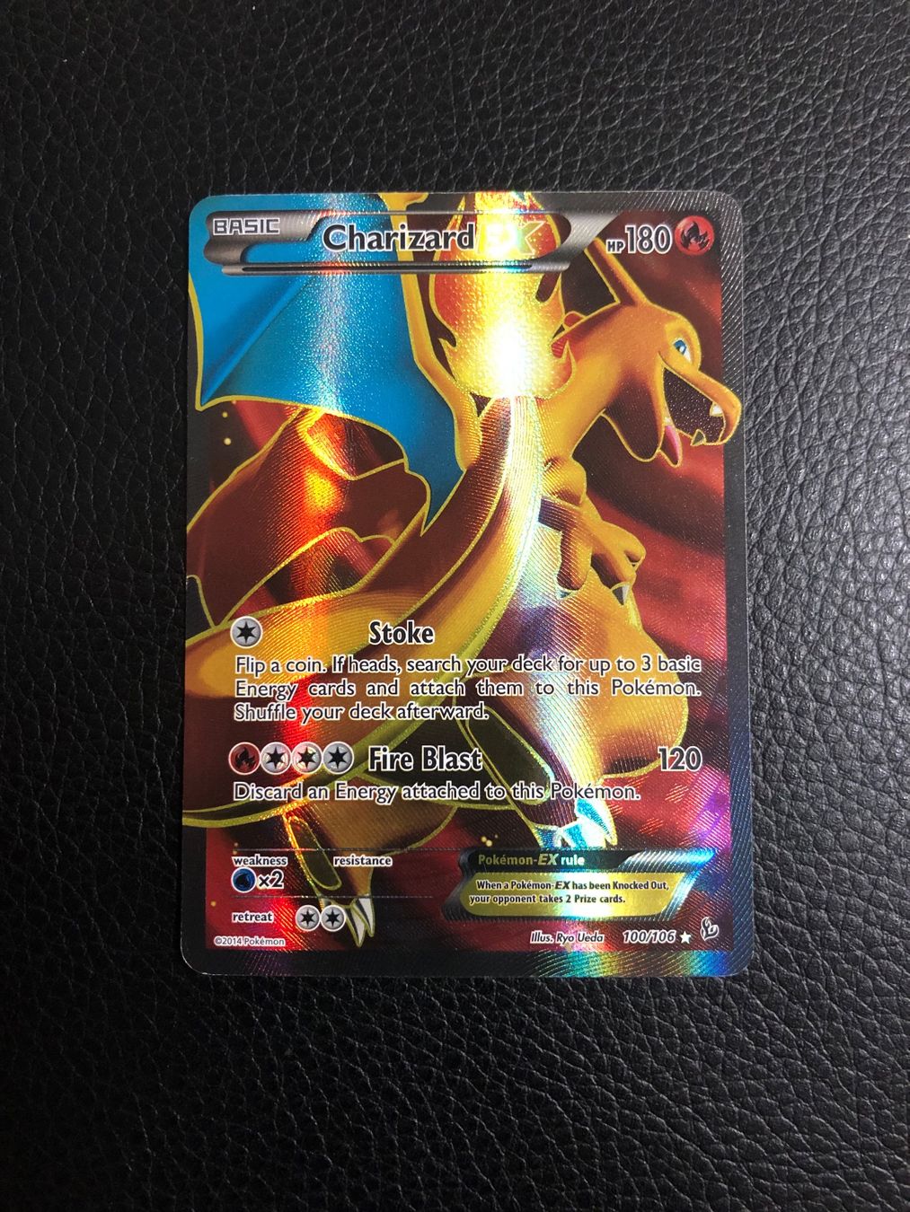 Pokémon Sammelbilder & Trading cards: 2014 XY Flashfire Charizard EX Full Art 100/106 Ab 1 – Gebraucht aus Paradiso von