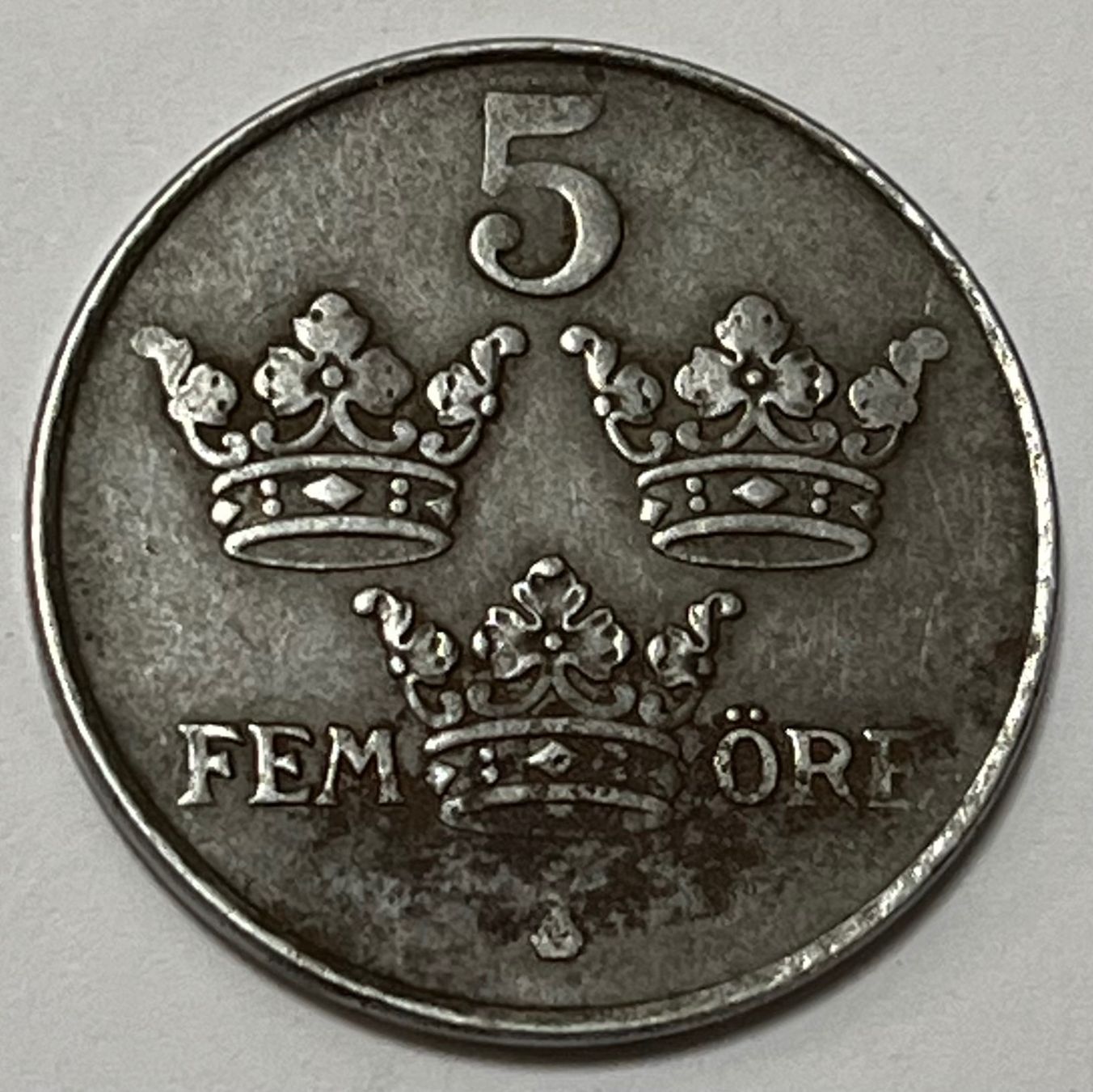 Alle Münzen: 5 Öre - Gustaf V - Sweden - 1949 – Gebraucht aus Dietikon von Numis8953 1