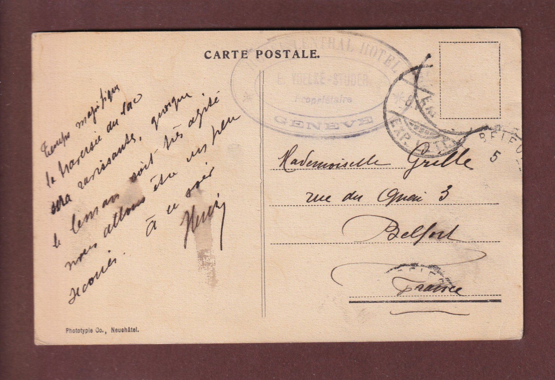 Cartoline postali: GENEVE - Pont du mont Blanc - Tram – Usato da Pully venduto da nicecards 1