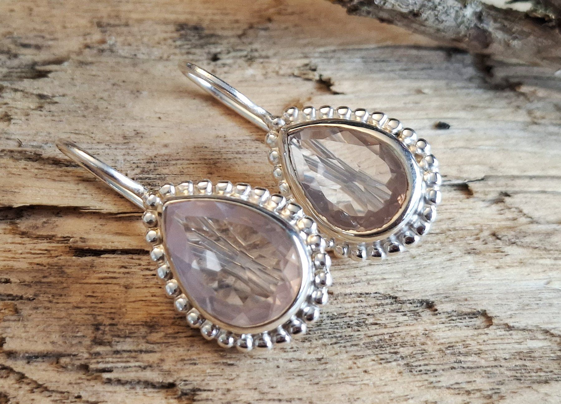 Orecchini pendenti & Orecchini a lobo: MONA -  Silberohrringe - Rosenquarz – Nuovo e nell'imballaggio originale da Mühlethal venduto da nicita-modeschmuck 1