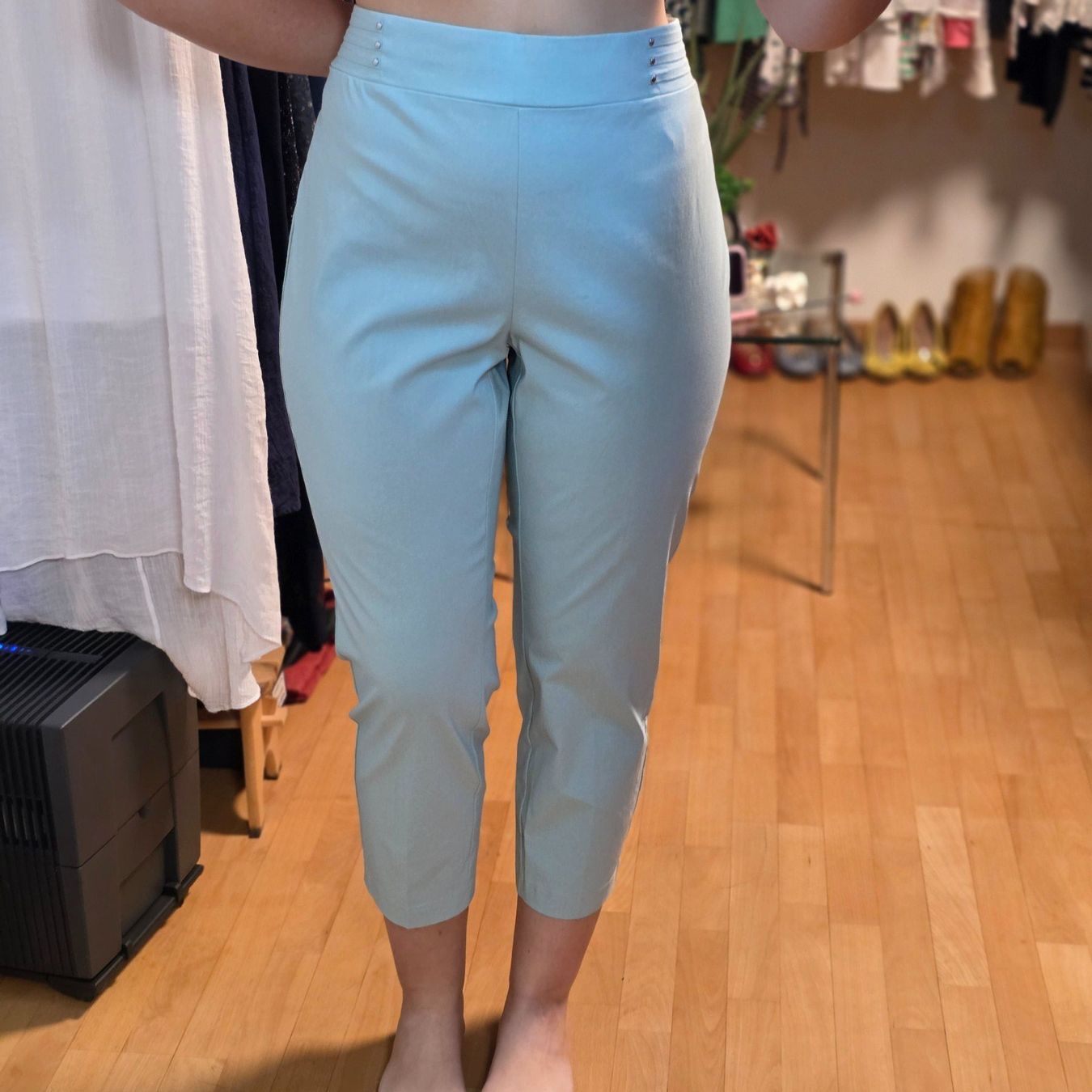 Pantaloni: Mintfarbene Damenhose 48/50 bequem – Usato da Wald ZH venduto da CapLux 1