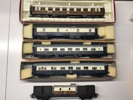 Spur H0, 5ER Set Pullman Wagen, Top Zustand! SEHR SELTEN