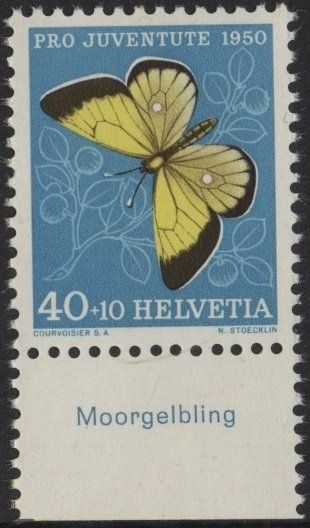 Tutti i francobolli: 40 Rp. Moorgelbling mit TAB (deutsch) – Nuovo (secondo la descrizione) da Eglisau venduto da Chperfins