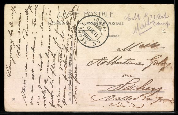Cartes postales: AK Courgenay, Straße mit Kirche – D'occasion à Berlin par bartko-reher 1