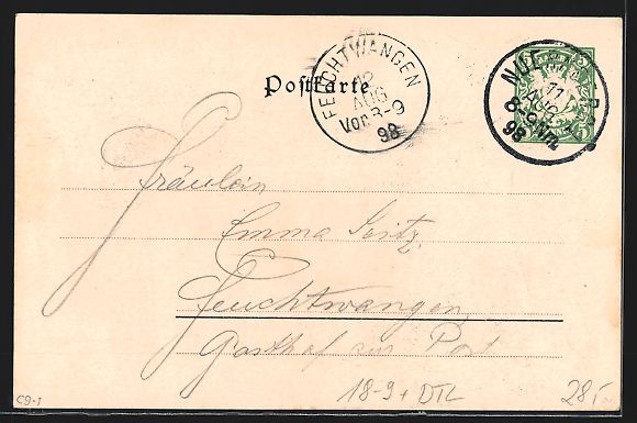 Cancelleria postale: Nürnberg, Generalversammlung des Dt. u. – Usato da Berlin venduto da bartko-reher 1