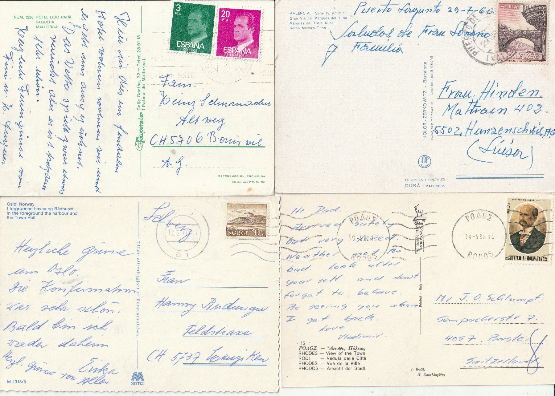 Cartoline postali: 20 Diverse Karten Ausland – Usato da Lumbrein venduto da made02 7