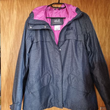 Jack Wolfskin Jacke grau blau Grösse L sehr guter Zustand