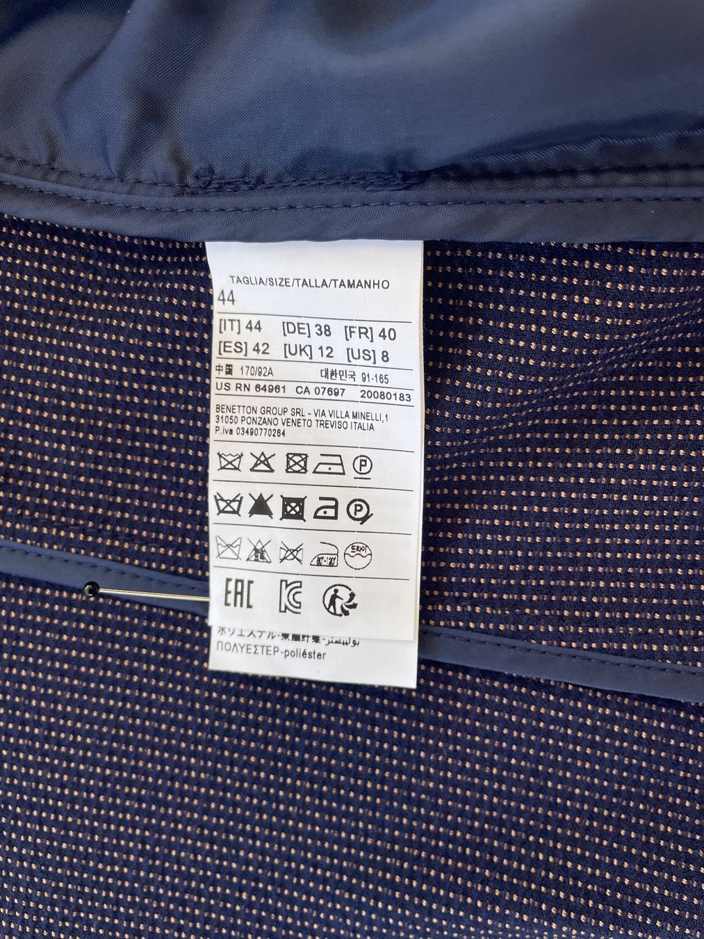 Benetton Giacche: Blazer Benetton Grösse 38 – Nuovo e nell'imballaggio originale da Kriens venduto da Mayang 3