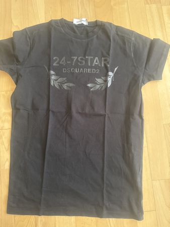 Dsquared2 24-7 Star Schwarzes T-Shirt, Grösse M, Top Zustand