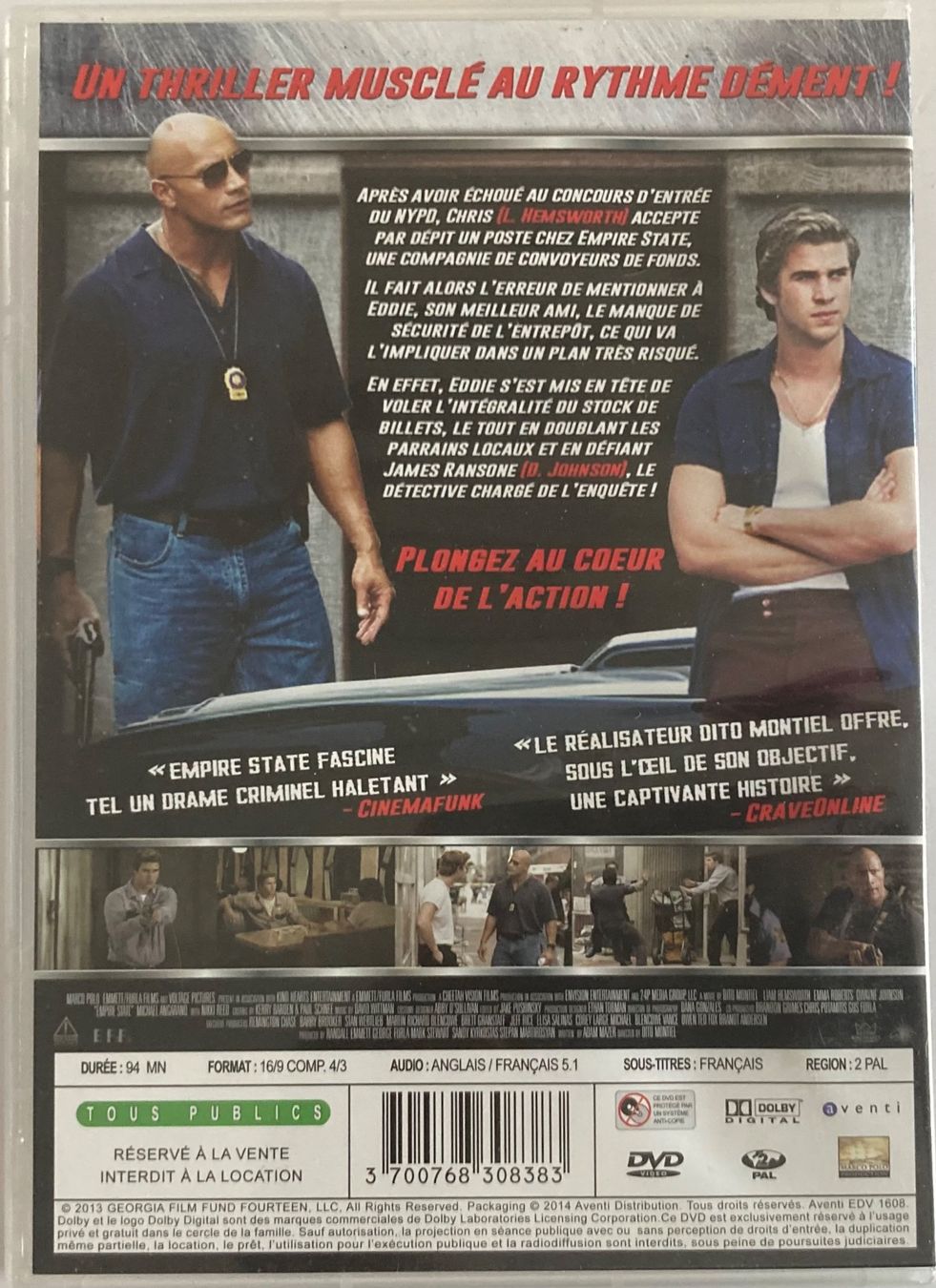 Tutti i DVDs: EMPIRE STATE – Usato da Poliez-Pittet venduto da Newtown-Records 1