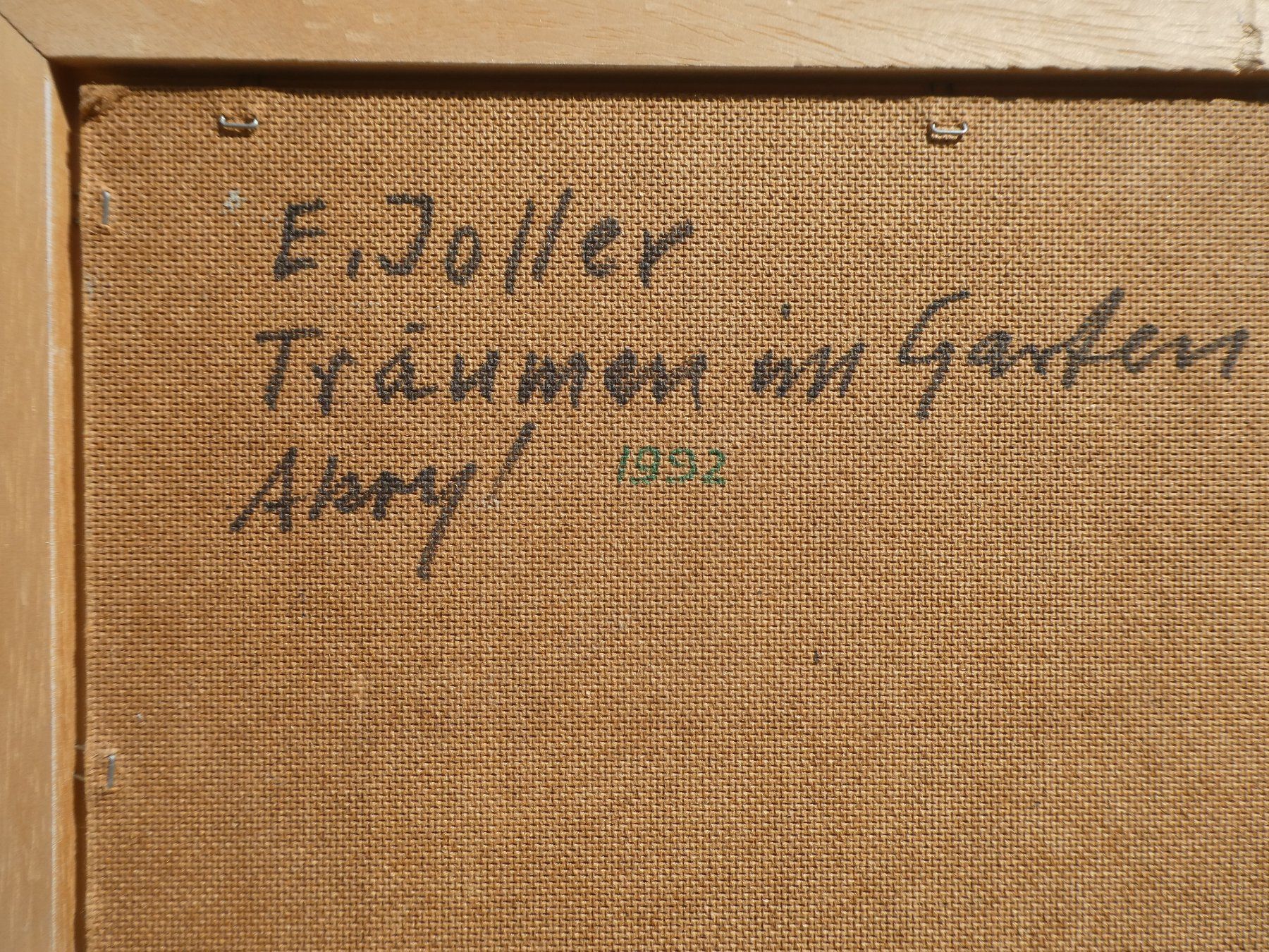 Dipinti: Träumen im Garten.  Gemälde Emil Joller – Usato da Zürich venduto da FA51 2