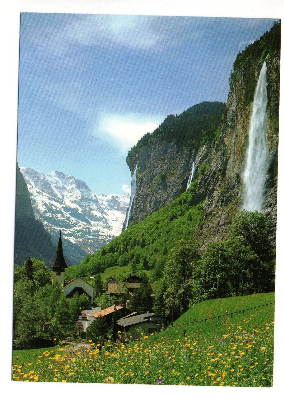 Cartoline postali: LAUTERBRUNNEN Staubbachfall – Usato da Jona venduto da philajona
