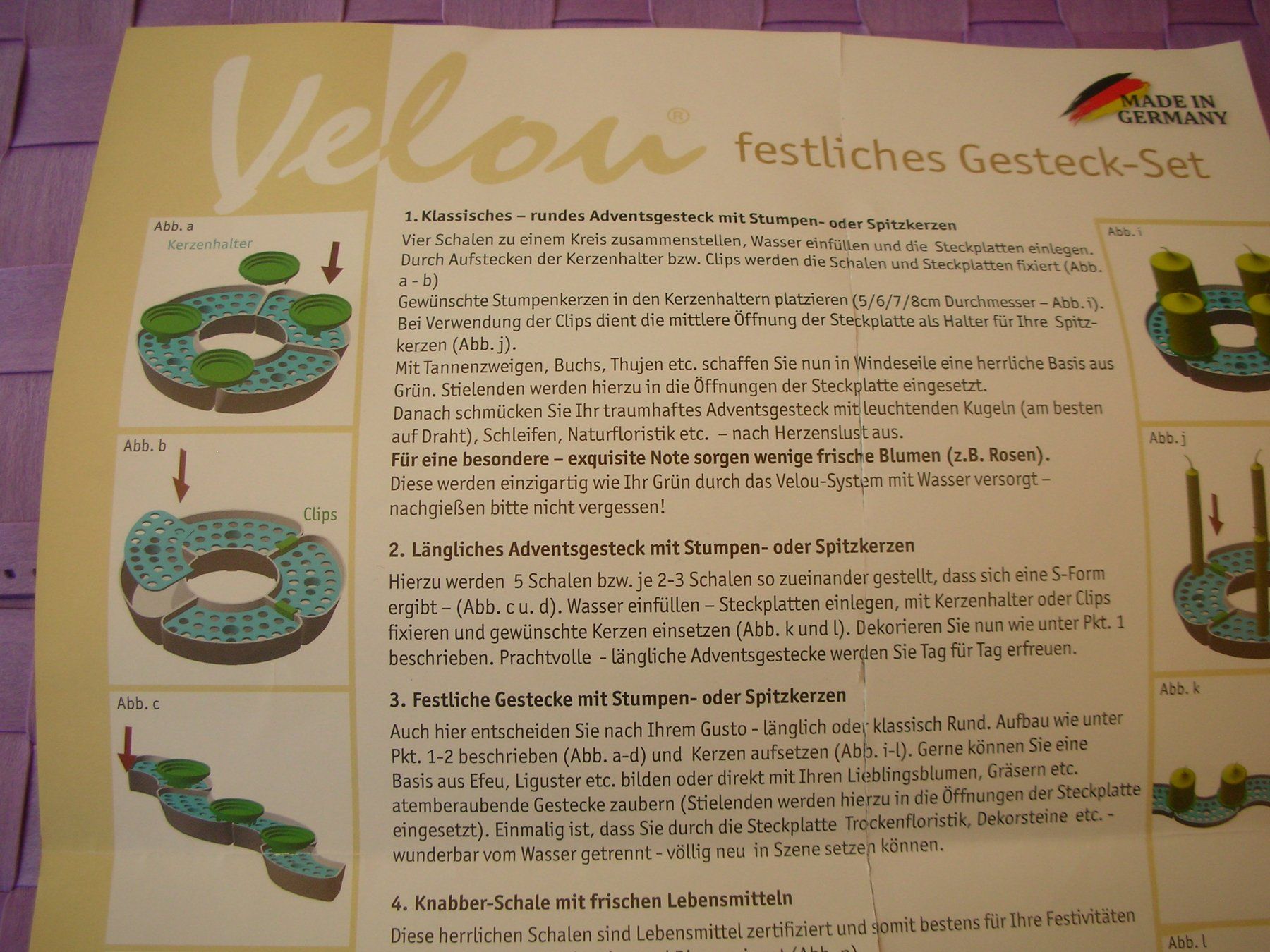 Alle Dekorationen: Festliches Gesteck-Set – Neu und originalverpackt aus Rheinfelden von Javea4 3