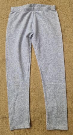 Bequeme Leggings 122/128, Hellgrau