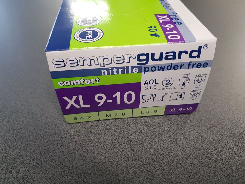 FINITEX Blau Einmalhandschuhe Nitril S,100stk,3.5g/stk,Einmal Handschuhe Nitril Einweg Puderfrei