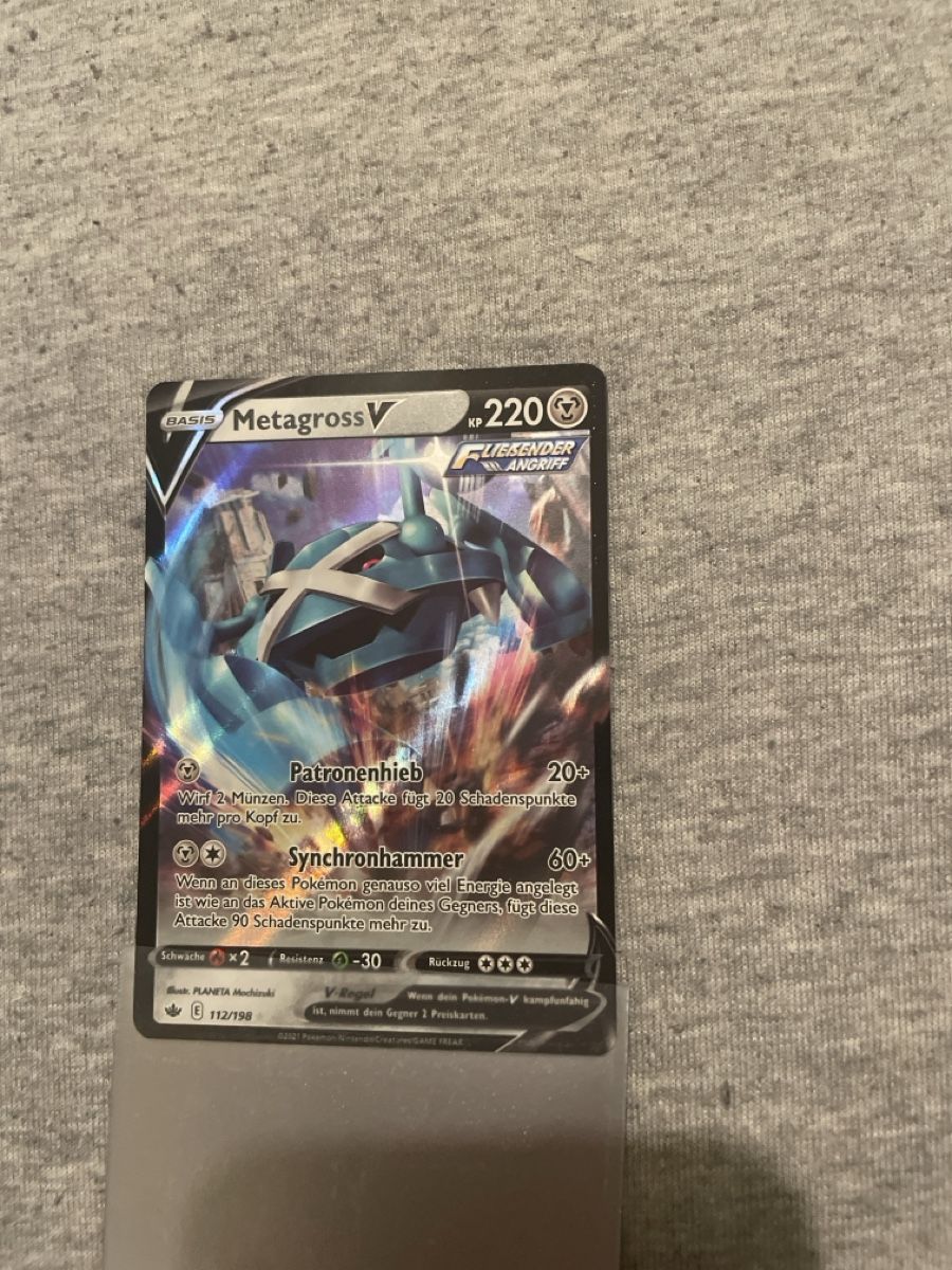 Pokémon Carte collezionabili: Metagross V Schaurige Herrschaft – Nuovo (secondo la descrizione) da Flawil venduto da Duft-Alchemist