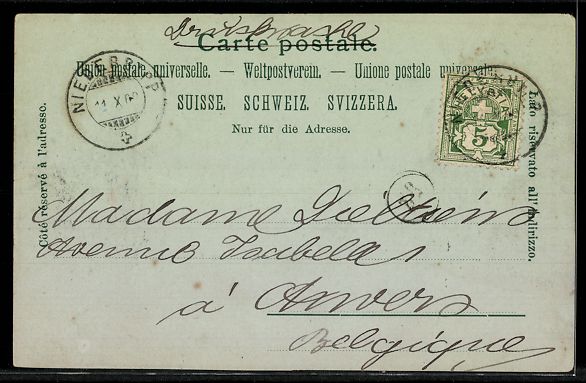 Cartoline postali: Mondschein-AK St. Gallen, Der Rosenberg – Usato da Berlin venduto da bartko-reher 1