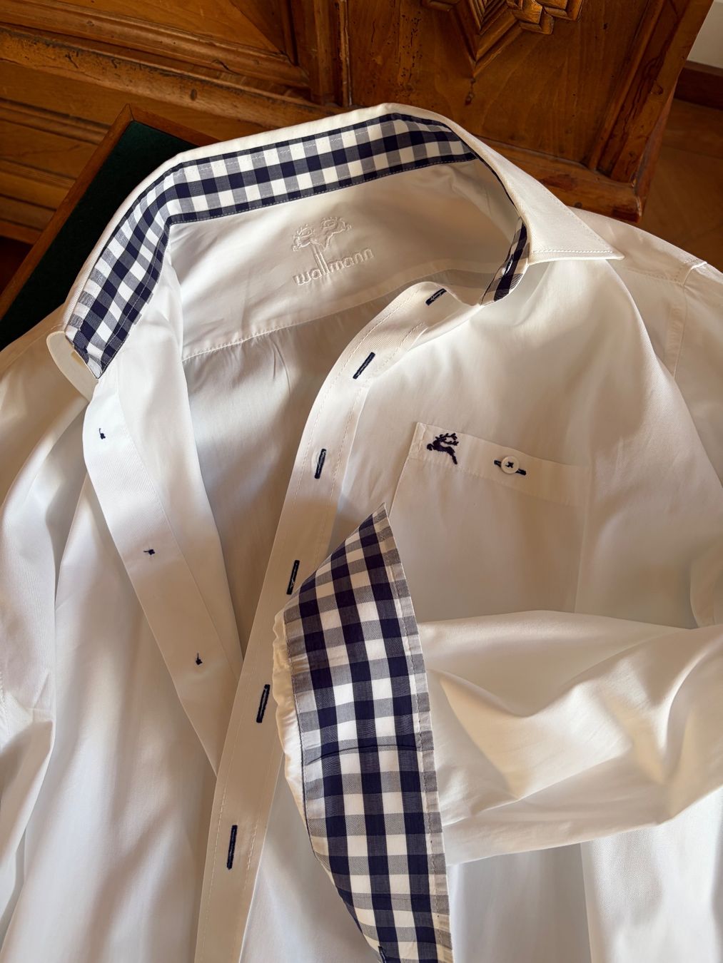 Camicie: WALLMANN Hemd MADE IN AUSTRIA  Gr. 45 Zustand: Neu – Nuovo (secondo la descrizione) da Interlaken venduto da Bona55 6