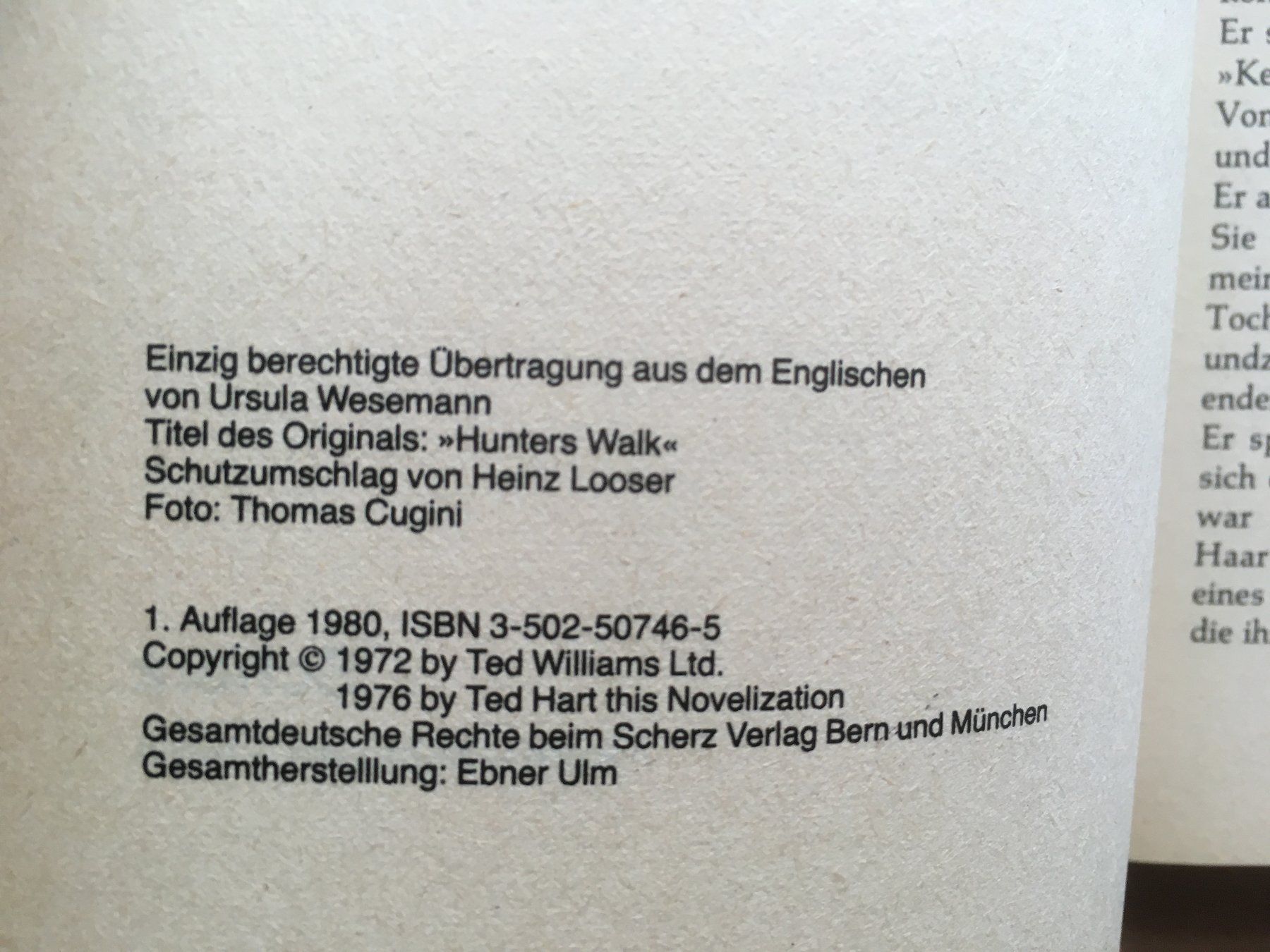 Libri: Dem Tod ins Tagebuch geschrieben; Ted Hart – Usato da Grenchen venduto da Kogi7 2