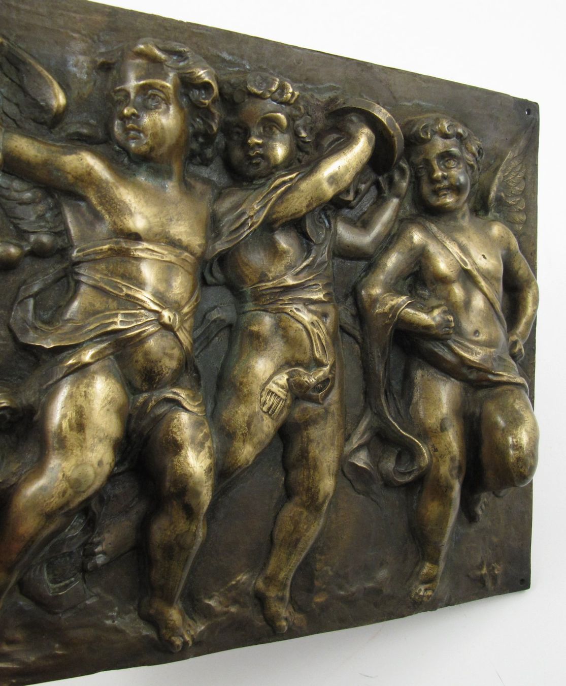 Sculptures & Statues: Bronze Platte mit Engeln – D'occasion à Meinisberg par duveen 2