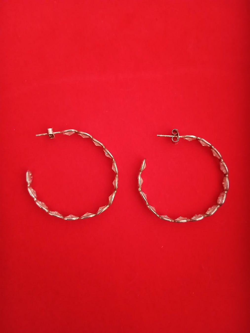Orecchini pendenti & Orecchini a lobo: Orecchini placcati in argento con zirconia – Usato da Tesserete venduto da La-Fleur-De-Cerisier 3
