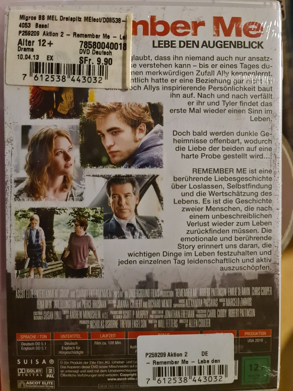 Alle DVDs: DVD Remember Me - Lebe den Augenblick - ungeöffnet 316 – Neu und originalverpackt aus Dintikon von Vexi 1