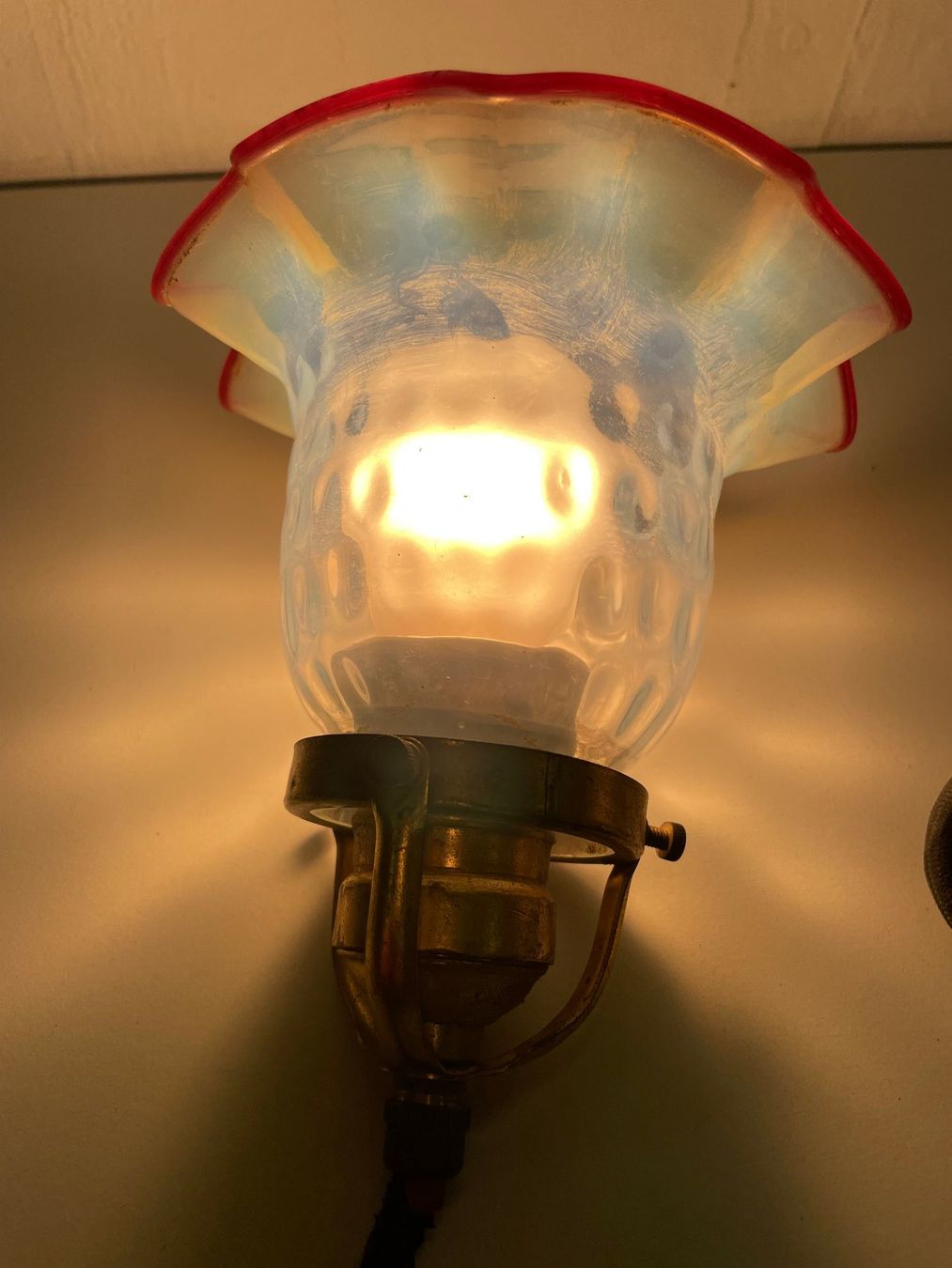 Lampade: lampe ancienne suspendue (tulipe) – Usato da La Croix (Lutry) venduto da netrajet 8