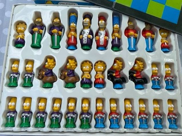 Giochi: Simpsons 3D Schachspiel Brettspiel – Usato da Davos Platz venduto da Indy 3