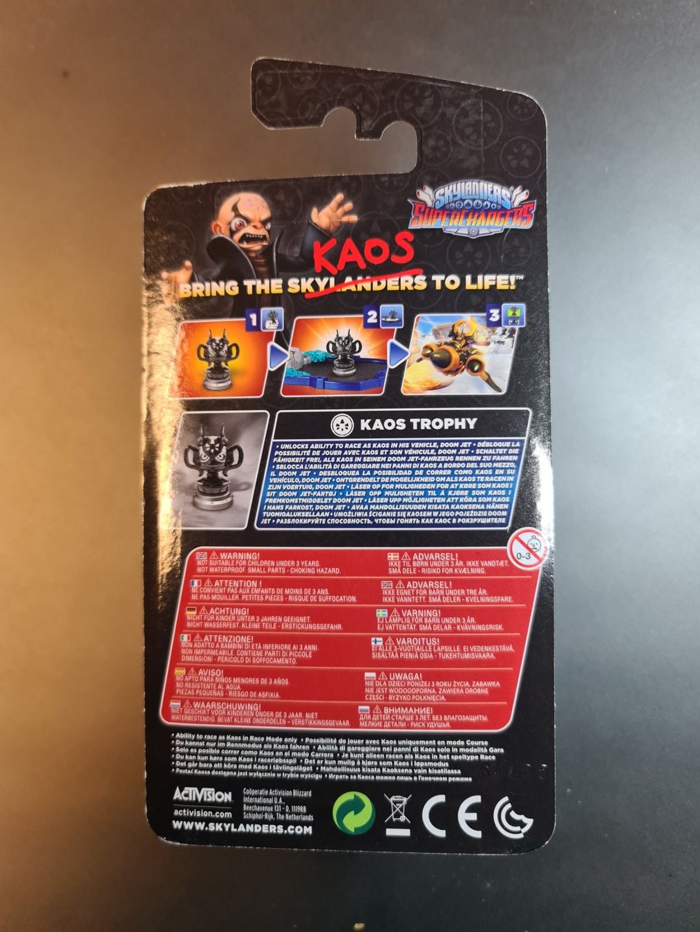 Figuren: Skylanders Superchargers Kaos Trophy – Neu und originalverpackt aus Elsau von  1