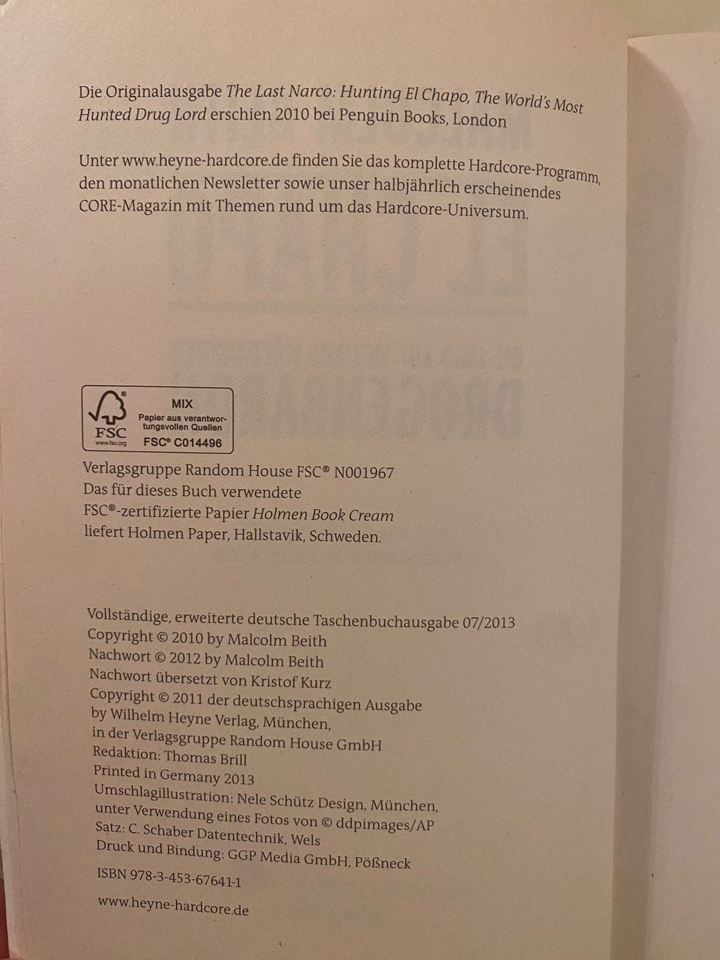 Libri: El Chapo: Jagd auf Mexikos mächtigsten Drogenbaron / M.Beith – Usato da Gümligen venduto da Farrolito 6