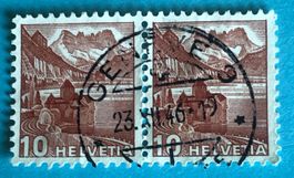 Nr.257 Paar  mit Vollstempel Geneve