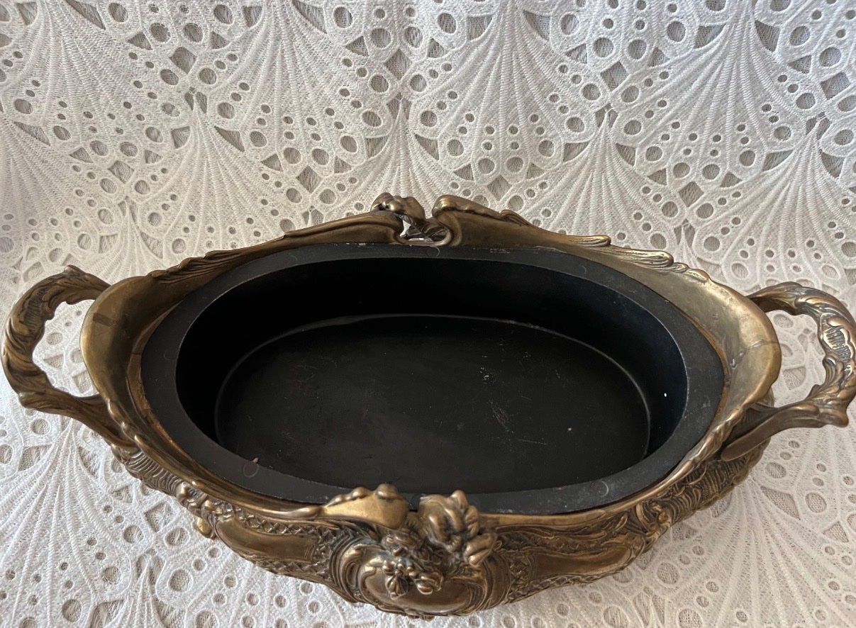 Vasi per fiori: Messing Jardiniere Blumentopf 3500Gram – Usato da Adligenswil venduto da blossom_snap 5