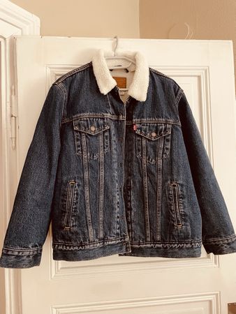 Levi Strauss Denim Sherpa Jacke 1X guter Zustand