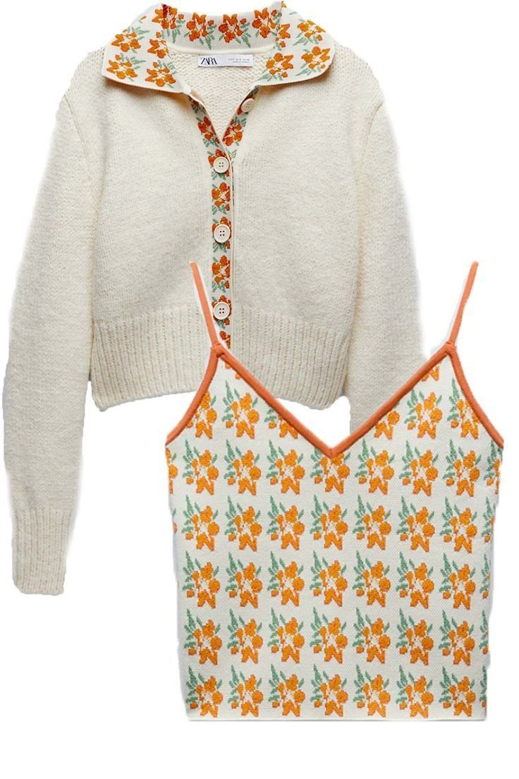 Zara Giacche: Strickjacke mit Blumenkragen 🧡 – Usato da Wallisellen venduto da Miu_ 5