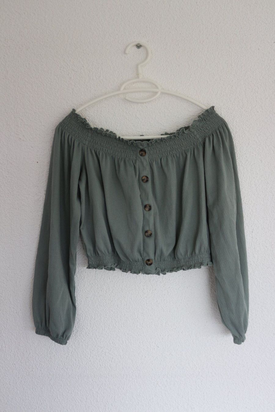 Camicette: Carmenbluse langarm Grün – Usato da Schötz venduto da mag_pw7w