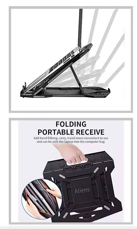 Staffe: Faltbarer schwarzer Laptopstaender mit Handyhalter – Usato da Wallenwil venduto da SagShi 4