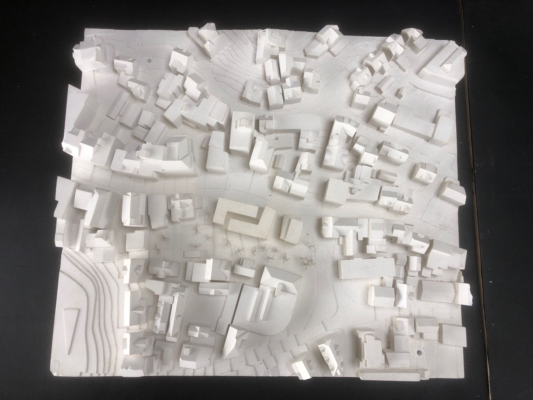 Kit di modellismo & Modellini statici: Einsiedeln, Hauptstrasse Architekturmodell, Gips – Usato da Laufenburg venduto da industrial-silence 1