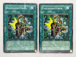 Yu-Gi-Oh 2x Karte FLUCHZERSTÖRER Zauberkarte 1. Auflage