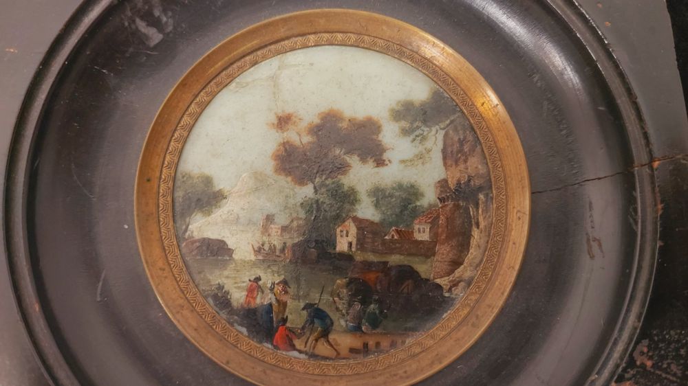 Melody Jane Miniatur-Bild Im Goldrahmen – Exotische Landschaft Für Puppenhäuser & Dioramen