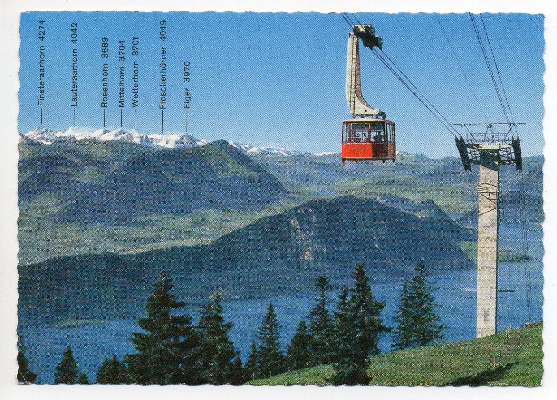 Cartes postales: WEGGIS-RIGI Luftseilbahn – D'occasion à Jona par philajona