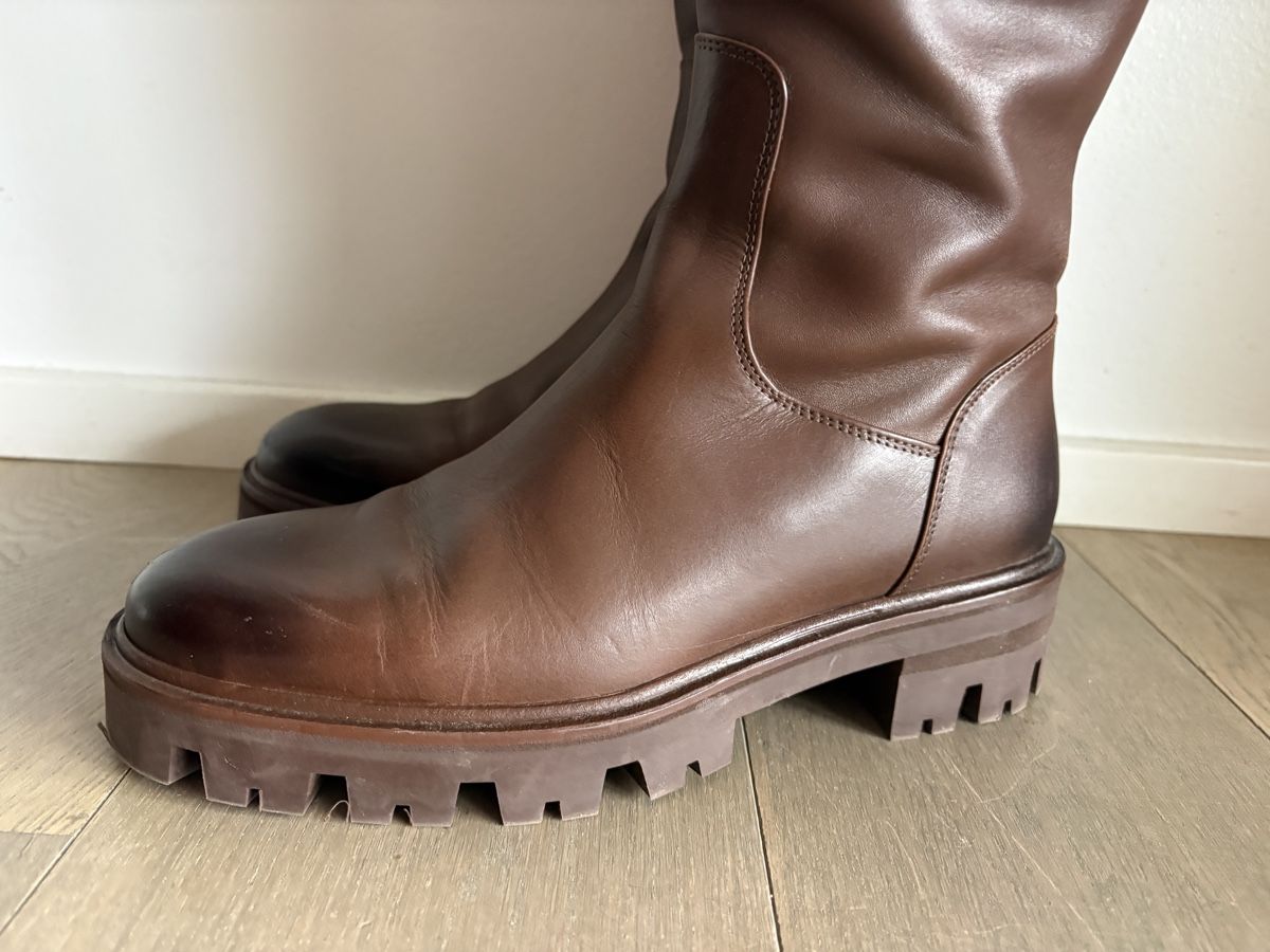 Damenschuhe: Uterque Brown Leather Boots – Gebraucht aus Nyon von Avido_Dollars 9