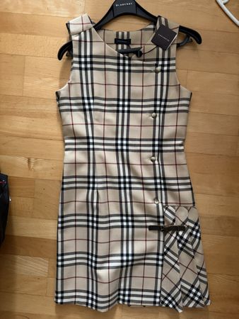 Burberry Herbst- / Winterkleid Kleid beige Gr. 14 neu + Etik