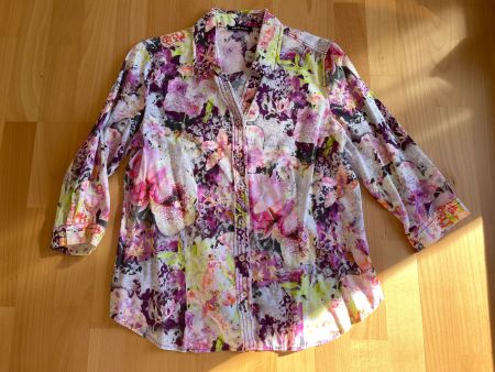 FRANK WALDER Sommer-Damenbluse, Gr. 42, 100% Baumwolle