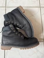 Schwarze Timberland Lederboots wasserdicht, Grösse 38