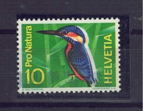 Tutti i francobolli: Eisvogel mit Schneepelz, postfrisch 1966 – Usato da Olten venduto da Pjotr8